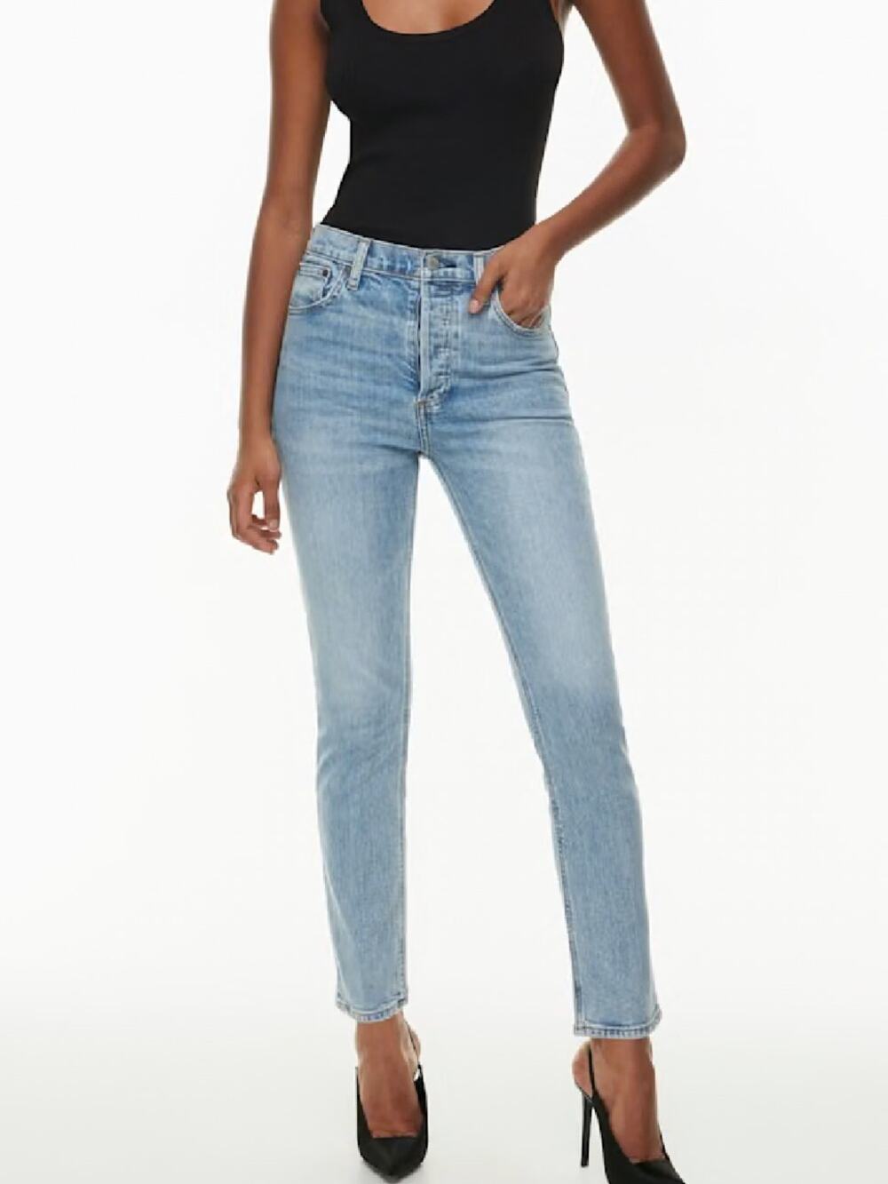 Denim Forum Aritzia High Rise Yoko Slim Jeans